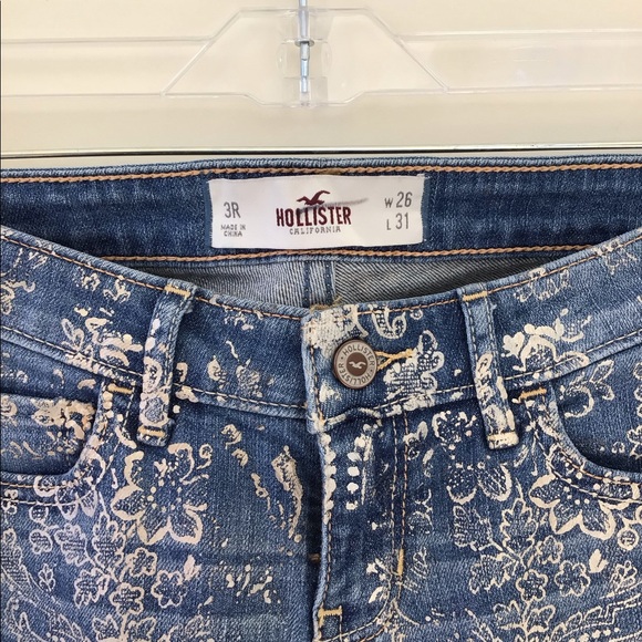 Hollister Gold Flake Low Rise Jeans - Picture 3 of 4
